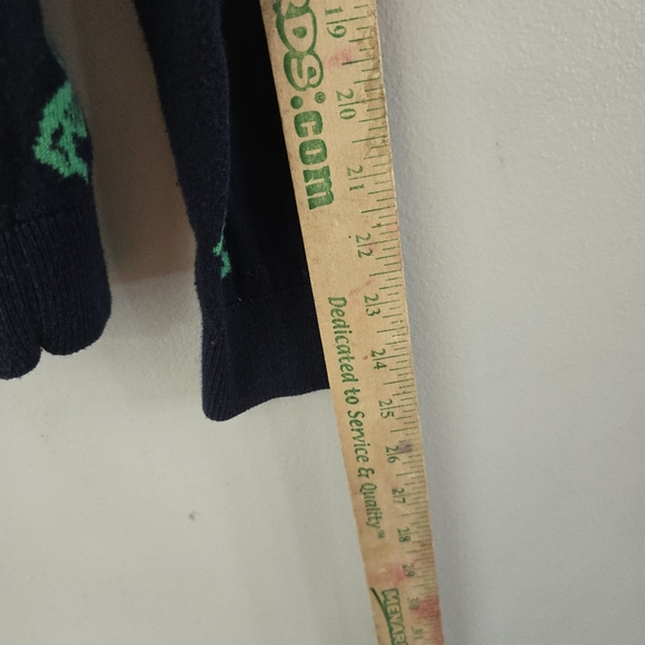 Talbots Sweater Navy Blue BY THE SEA Pullover Lobster Nautical Ocean Size Large - Picture 8 of 9